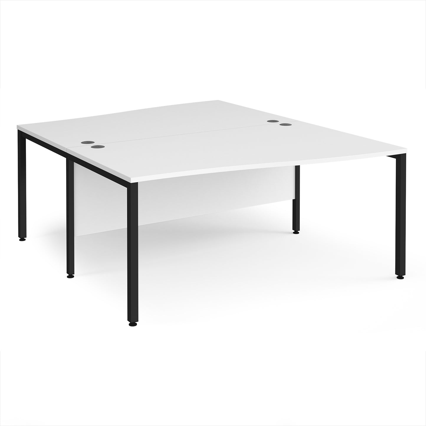 Maestro 25 bench back to back wave desks - MB16WBKWH