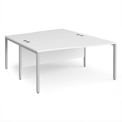 Maestro 25 bench back to back wave desks - MB16WBSWH
