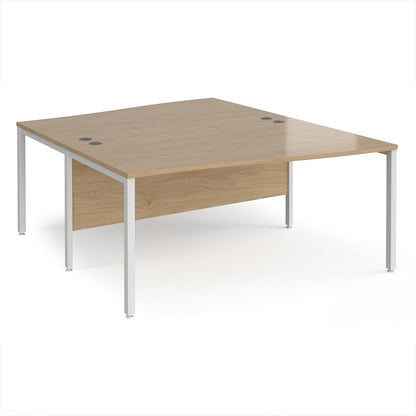 Maestro 25 bench back to back wave desks - MB16WBWHKO