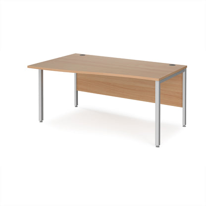 Maestro 25 bench left hand wave desk - MB16WLSB
