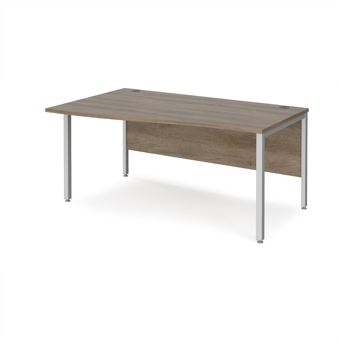 Maestro 25 bench left hand wave desk - MB16WLSNO
