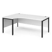 Maestro 25 bench left hand ergonomic corner desk