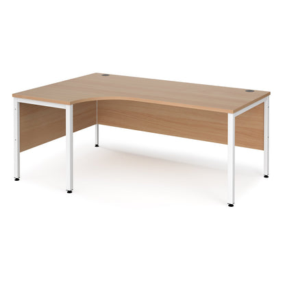 Maestro 25 bench left hand ergonomic corner desk