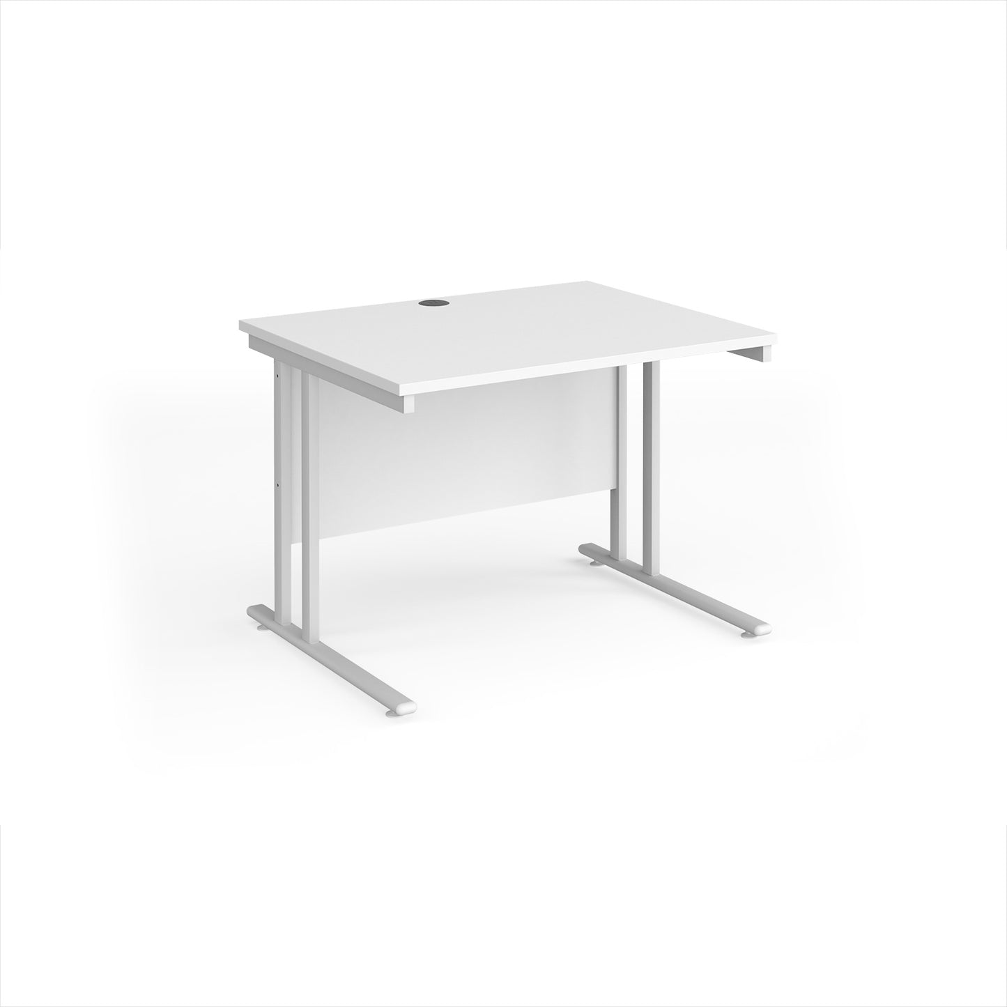 Maestro 25 cantilever 800mm deep desk - MC10WHWH
