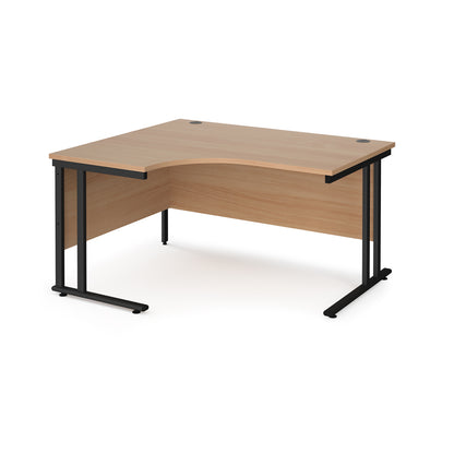 Maestro 25 cantilever left hand ergonomic desk - MC14ELKB