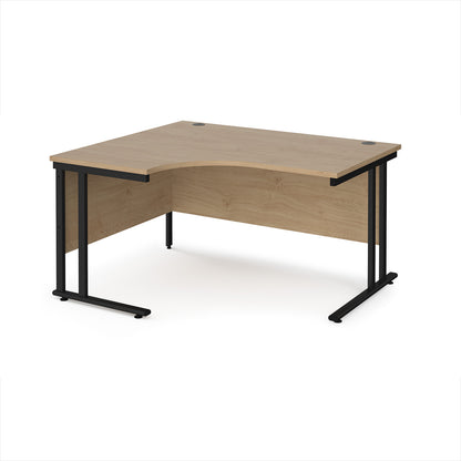 Maestro 25 cantilever left hand ergonomic desk - MC14ELKKO