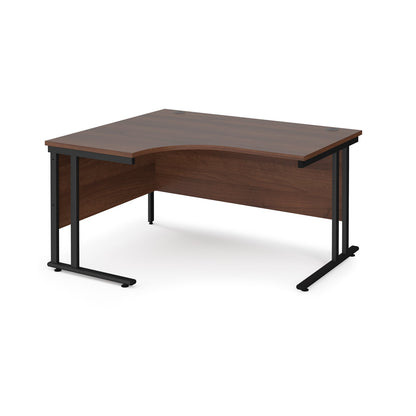 Maestro 25 cantilever left hand ergonomic desk - Oak