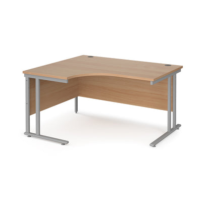 Maestro 25 cantilever left hand ergonomic desk - MC14ELSB