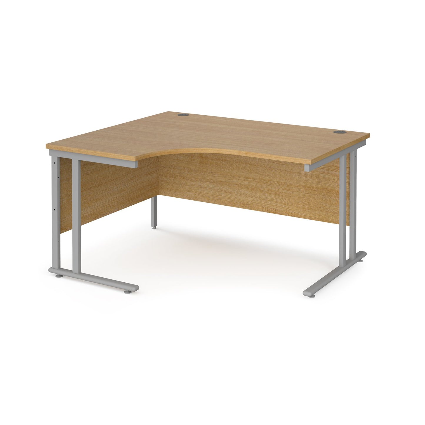 Maestro 25 cantilever left hand ergonomic desk - Oak