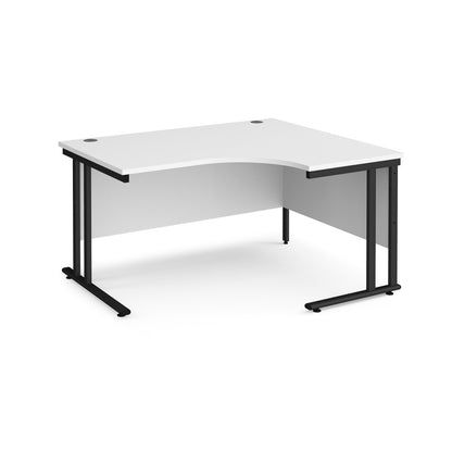 Maestro 25 cantilever right hand ergonomic desk - MC14ERKWH