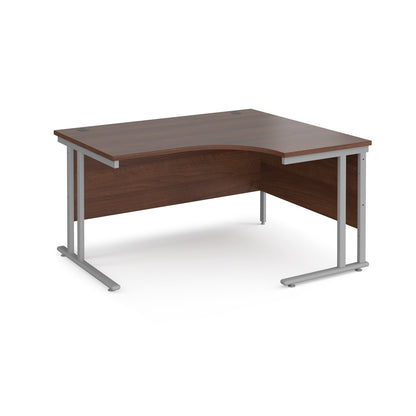 Maestro 25 cantilever right hand ergonomic desk - Walnut