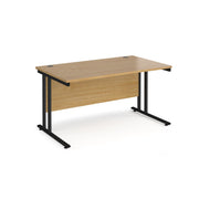 Maestro 25 Straight Office Desks – 800mm Deep Cantilever Workstation Desks – Available in Multiple Sizes & Colours