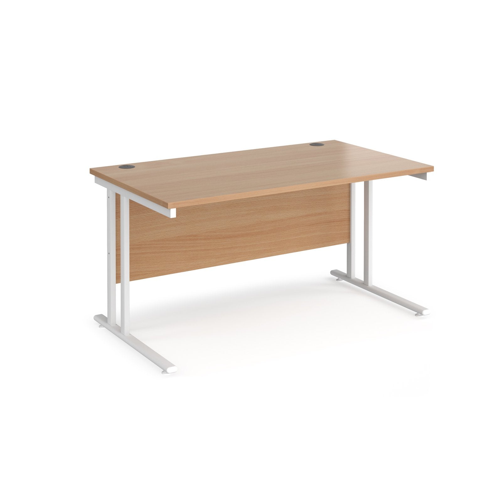 Maestro 25 Straight Office Desks – 800mm Deep Cantilever Workstation Desks – Available in Multiple Sizes & Colours