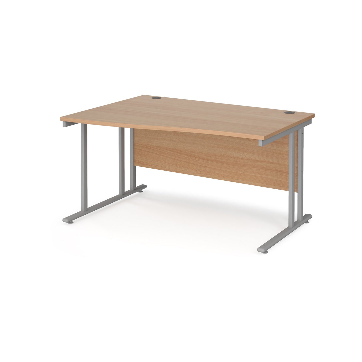 Maestro 25 cantilever left hand wave desk - Oak