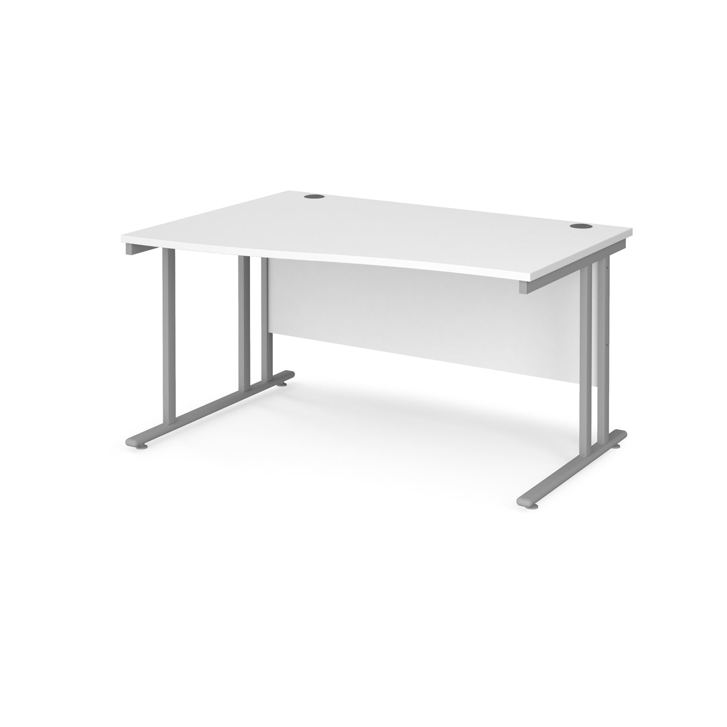 Maestro 25 cantilever left hand wave desk - MC14WLSWH