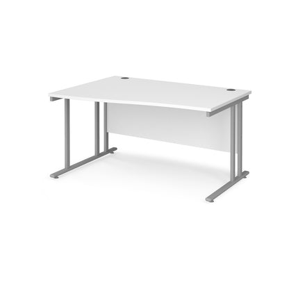 Maestro 25 cantilever left hand wave desk - MC14WLSWH