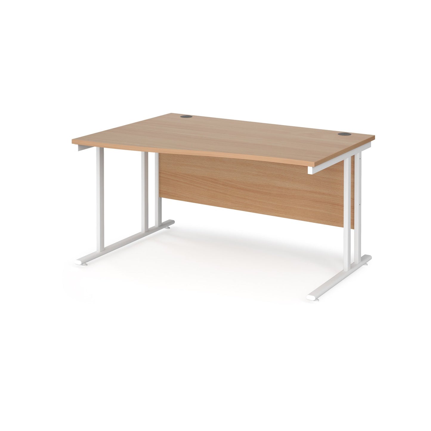 Maestro 25 cantilever left hand wave desk - Oak