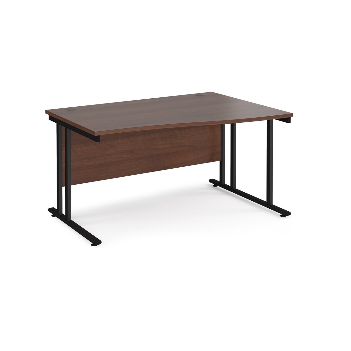 Maestro 25 cantilever right hand wave desk - Walnut