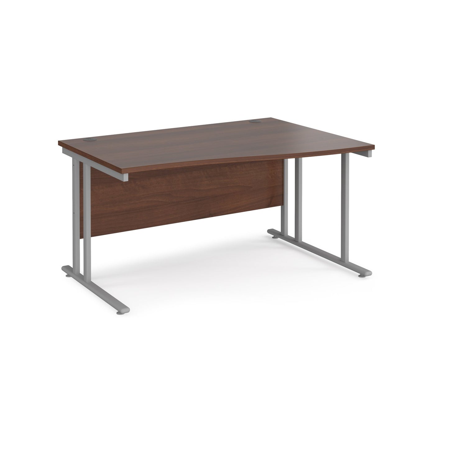 Maestro 25 cantilever right hand wave desk - Walnut