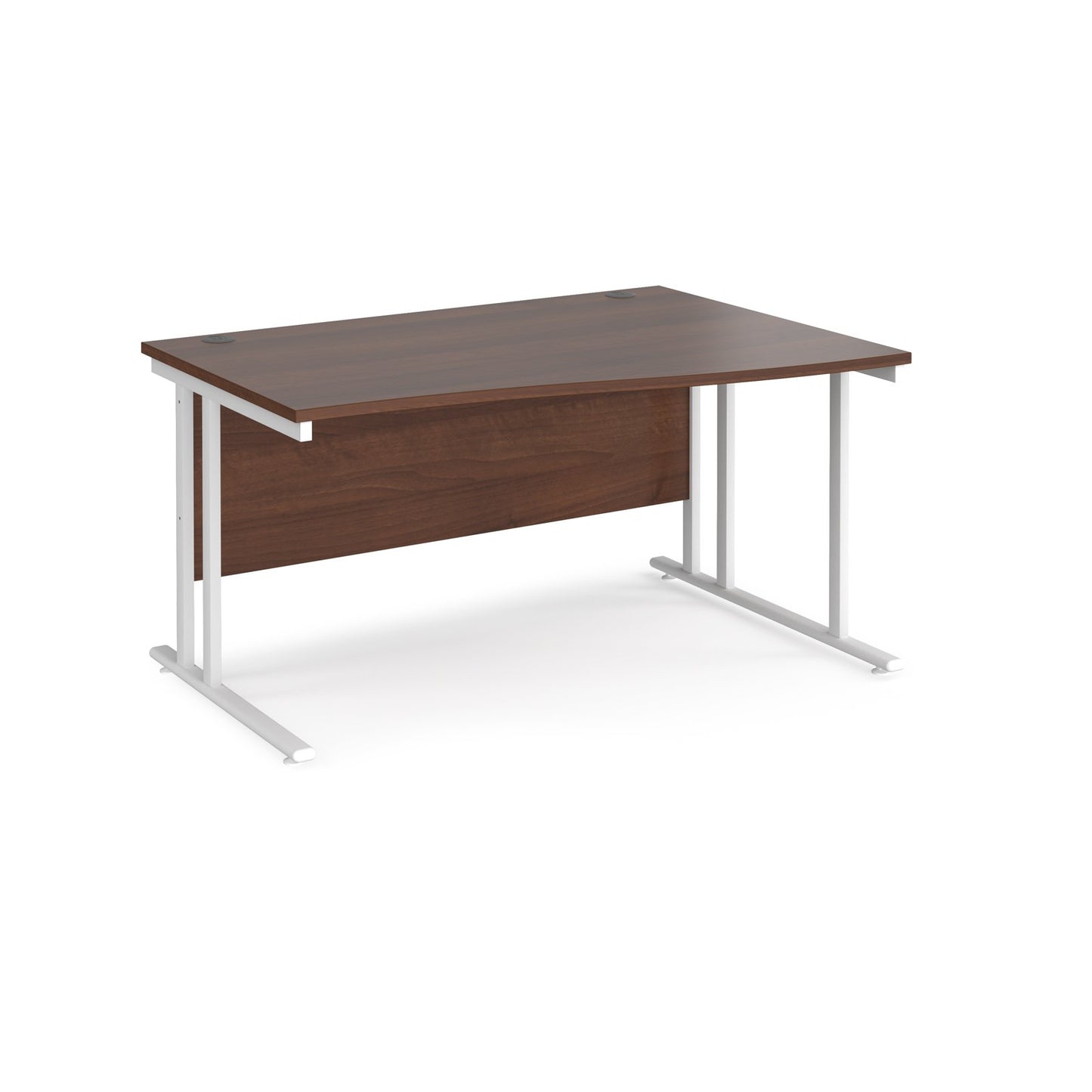 Maestro 25 cantilever right hand wave desk - Walnut