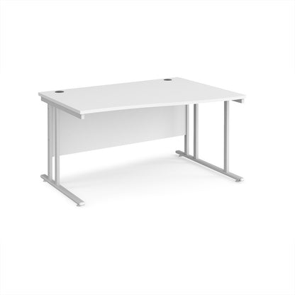 Maestro 25 cantilever right hand wave desk - MC14WRWHWH