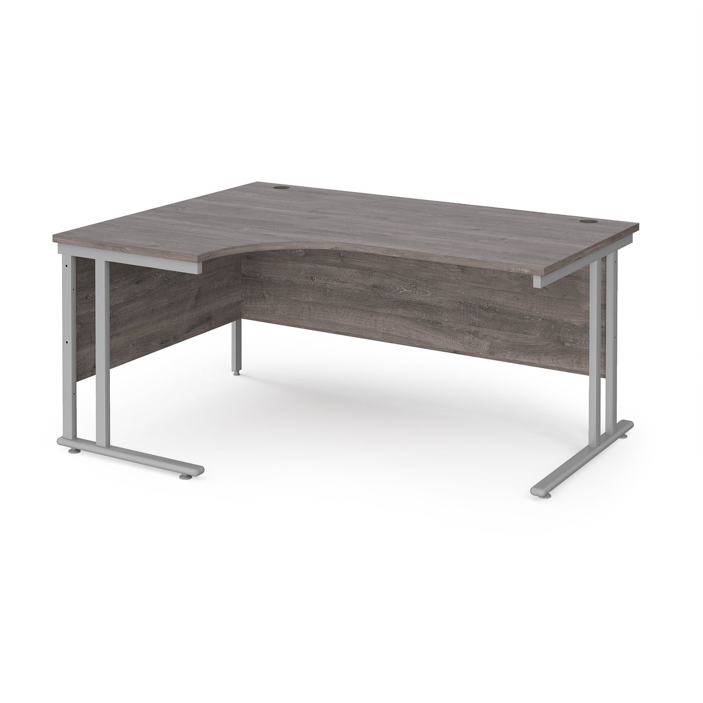 Maestro 25 cantilever left hand ergonomic desk - Oak