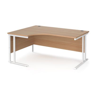 Maestro 25 cantilever left hand ergonomic desk - MC16ELWHB