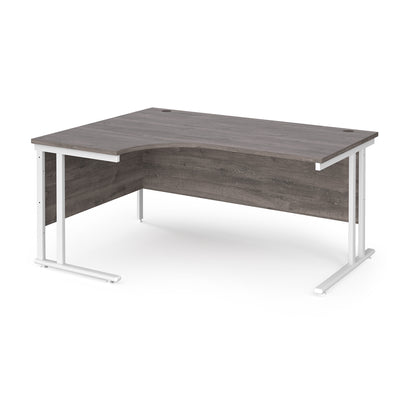 Maestro 25 cantilever left hand ergonomic desk - MC16ELWHGO