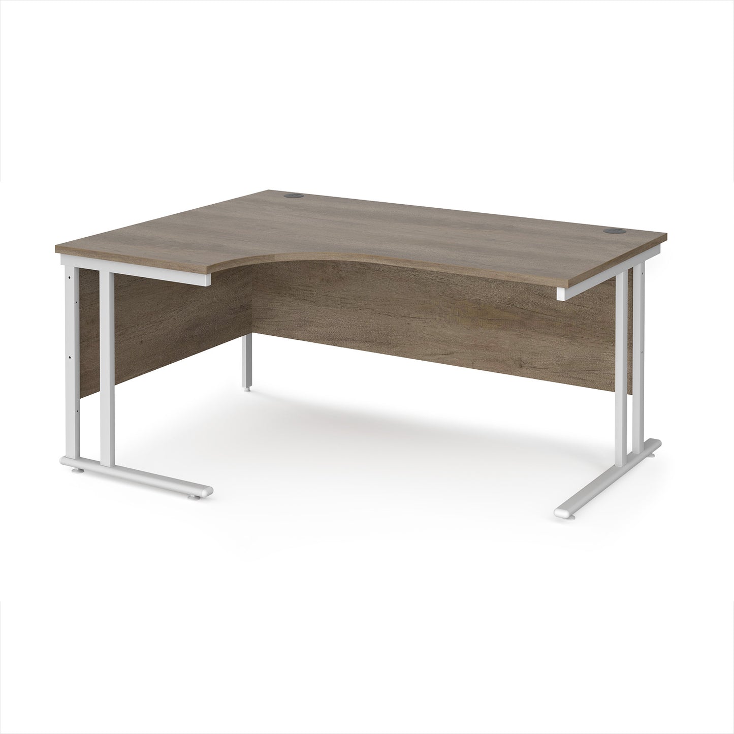 Maestro 25 cantilever left hand ergonomic desk - MC16ELWHNO