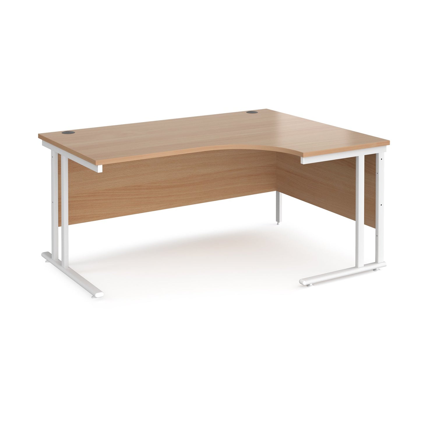 Maestro 25 cantilever right hand ergonomic desk - Walnut