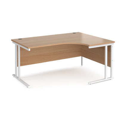 Maestro 25 cantilever right hand ergonomic desk - Walnut