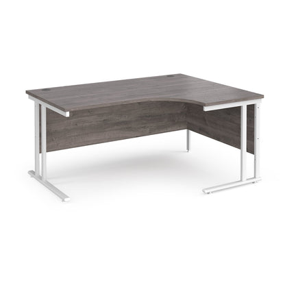 Maestro 25 cantilever right hand ergonomic desk - Walnut