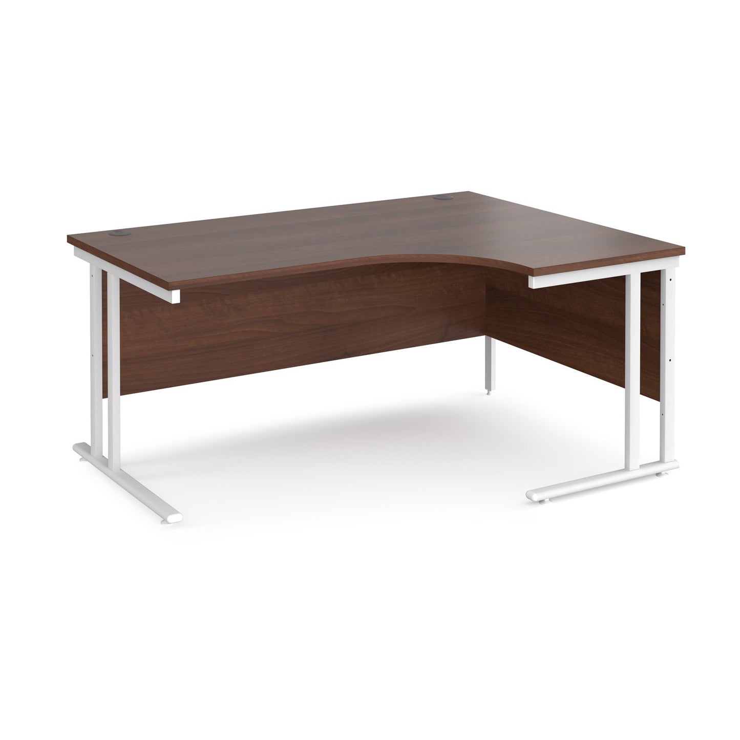 Maestro 25 cantilever right hand ergonomic desk - Walnut