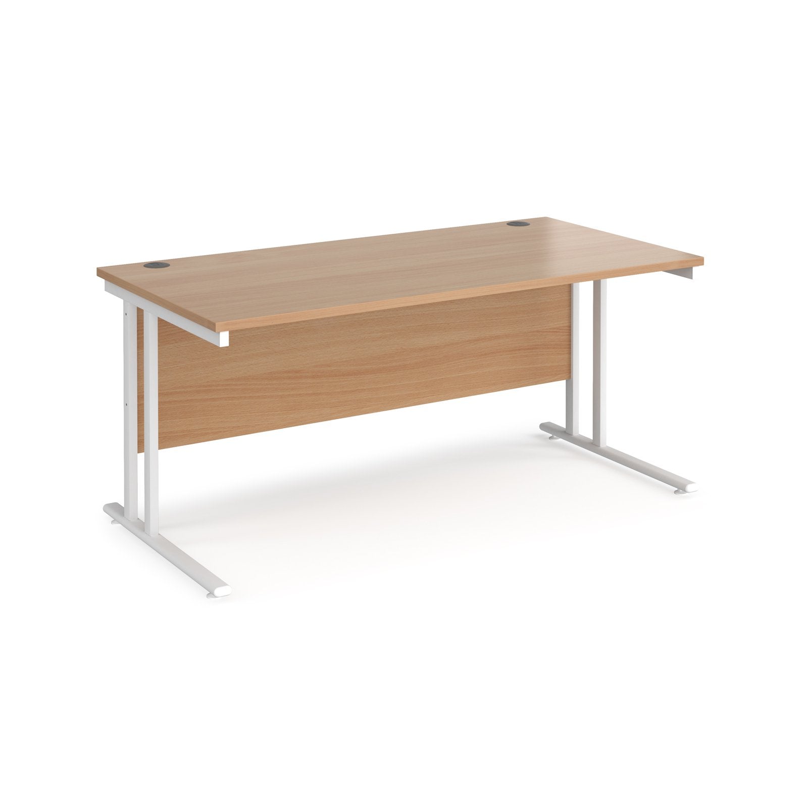 Maestro 25 Straight Office Desks – 800mm Deep Cantilever Workstation Desks – Available in Multiple Sizes & Colours