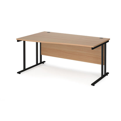 Maestro 25 cantilever left hand wave desk - Oak