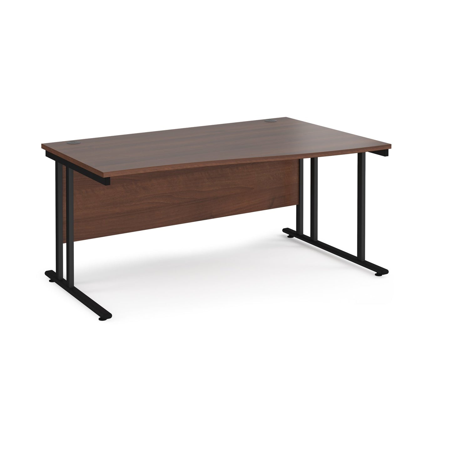 Maestro 25 cantilever right hand wave desk - Walnut