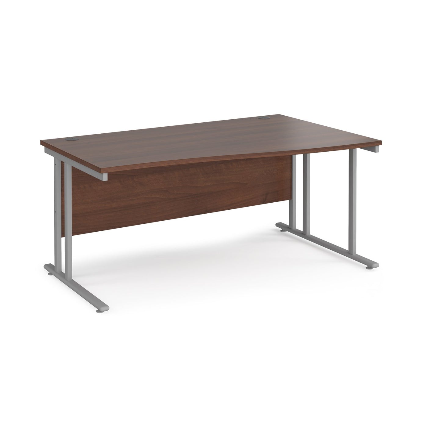 Maestro 25 cantilever right hand wave desk - Walnut