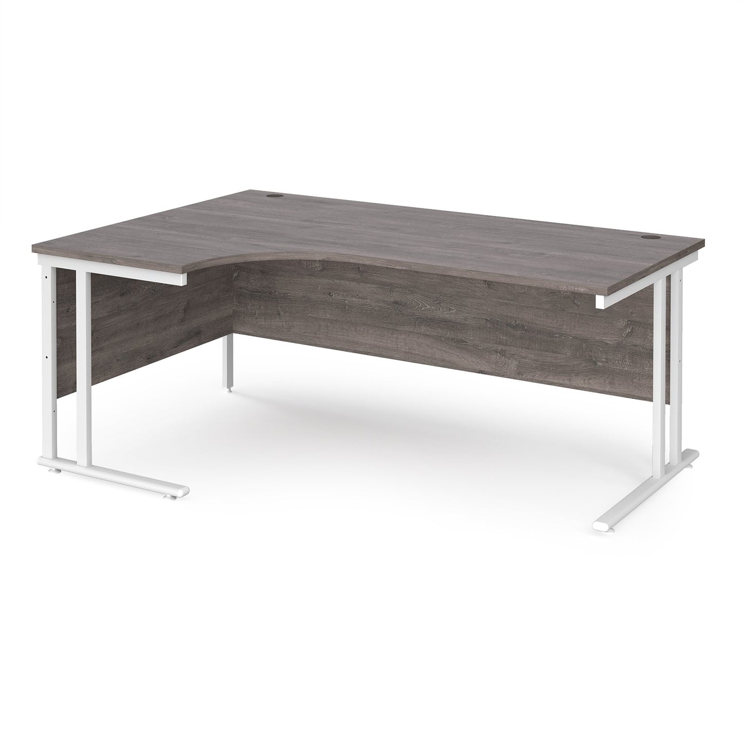 Maestro 25 cantilever left hand ergonomic desk - Oak