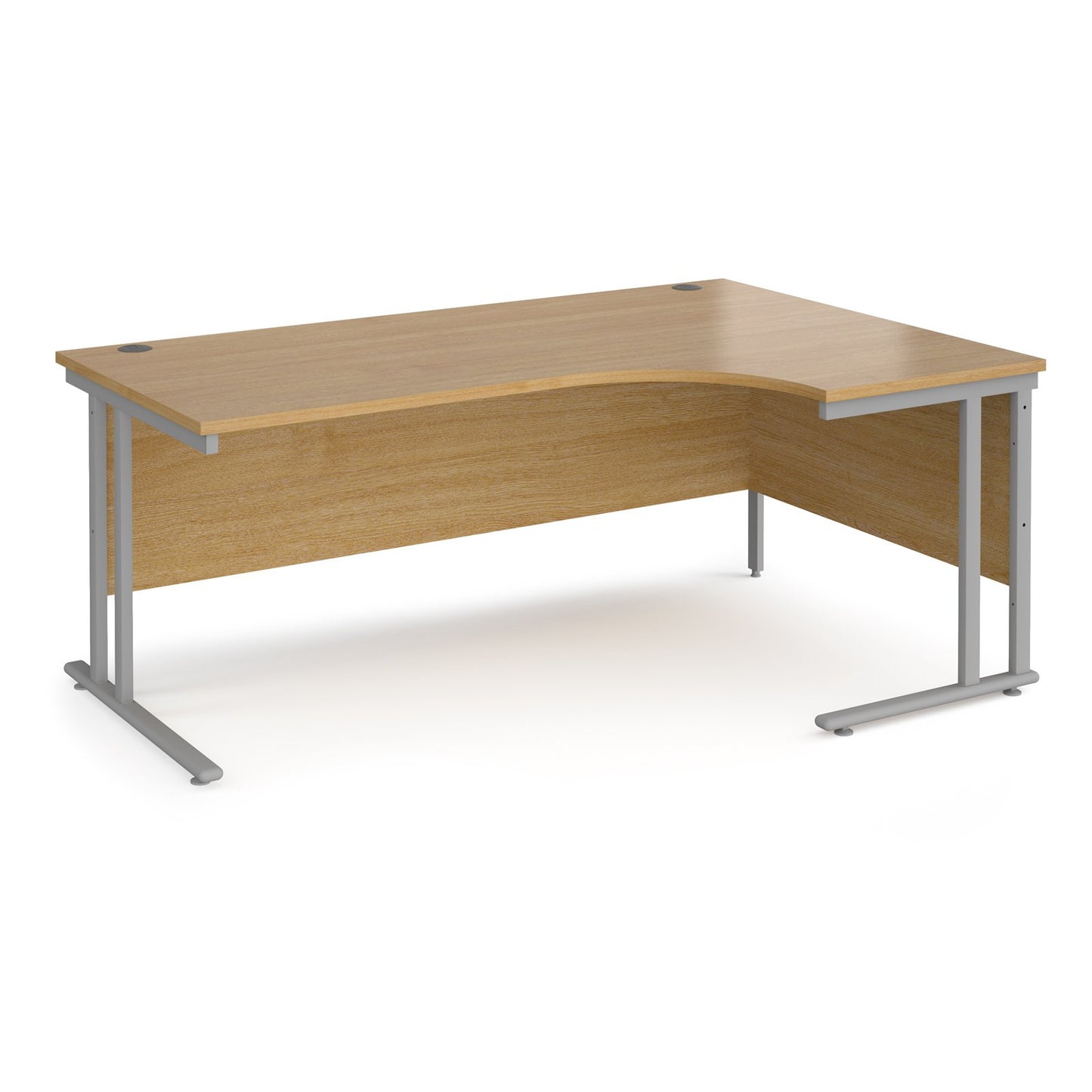 Maestro 25 cantilever right hand ergonomic desk - Walnut