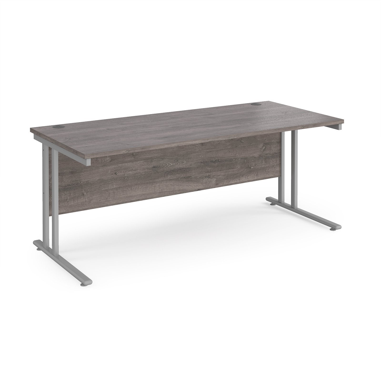 Maestro 25 cantilever 800mm deep desk - Oak