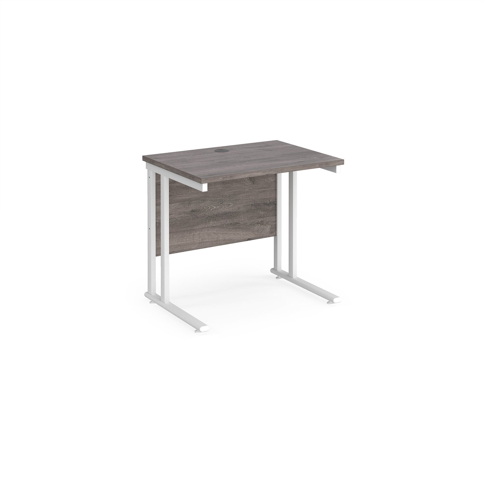 Rectangular Office Desk – 600mm Deep with Silver Cantilever Frame
