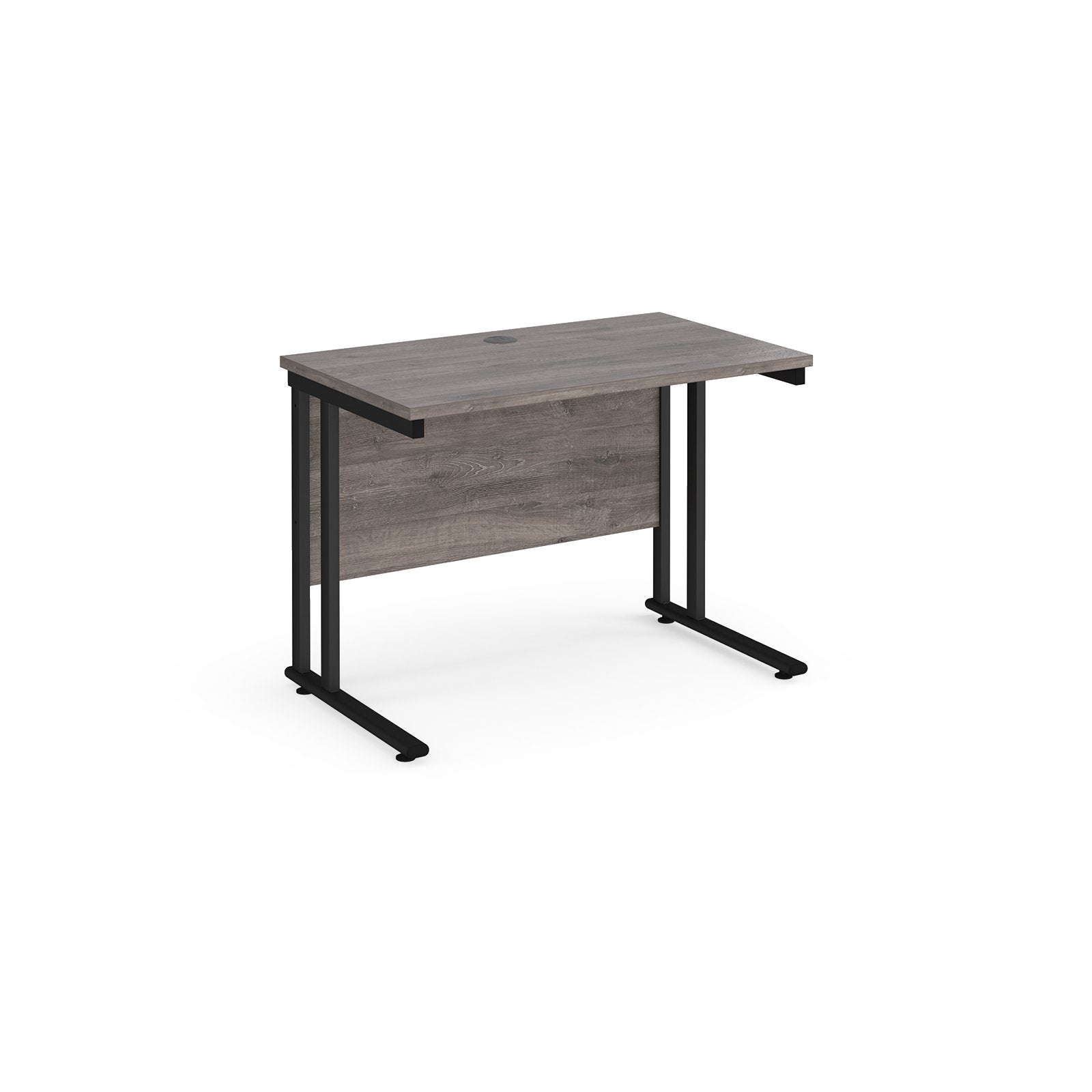 Rectangular Office Desk – 600mm Deep with Silver Cantilever Frame
