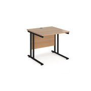 Maestro 25 Straight Office Desks – 800mm Deep Cantilever Workstation Desks – Available in Multiple Sizes & Colours
