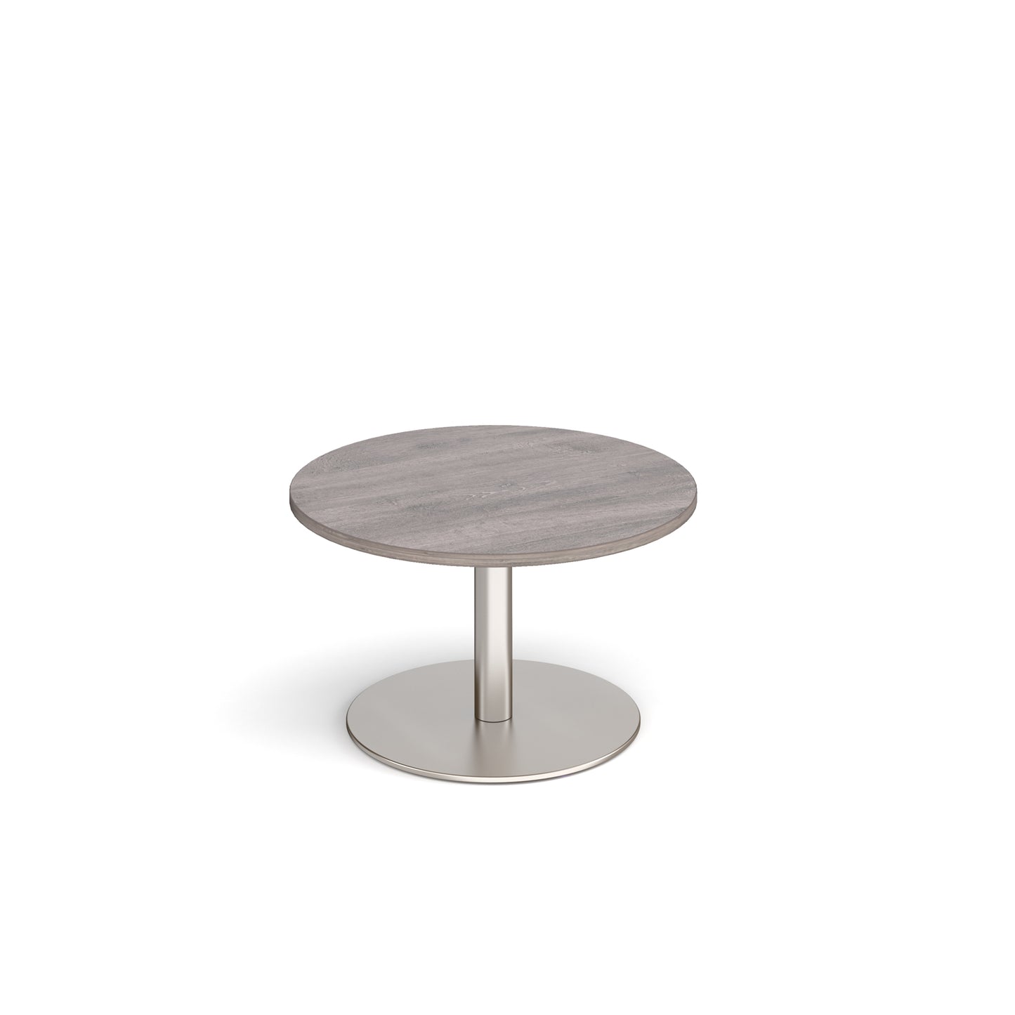 Monza circular coffee table with flat round base - MCC800-BS-GO