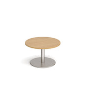 Monza circular coffee table with flat round base