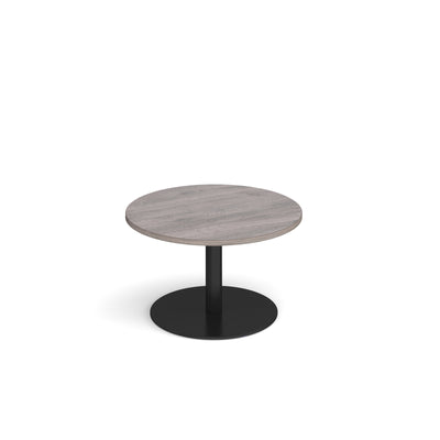 Monza circular coffee table with flat round base - MCC800-K-GO