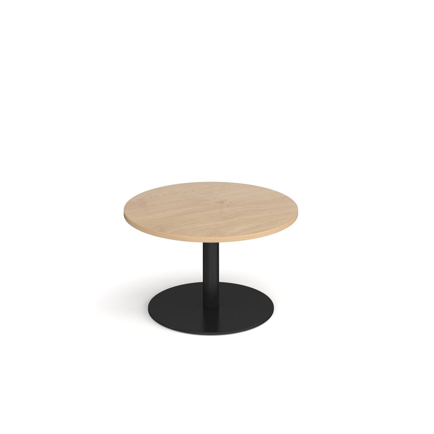Monza circular coffee table with flat round base - MCC800-K-KO