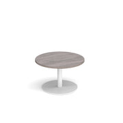 Monza circular coffee table with flat round base