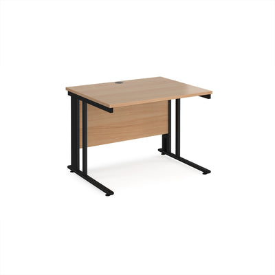 Maestro 25 cable managed 800mm deep desk - MCM10KB