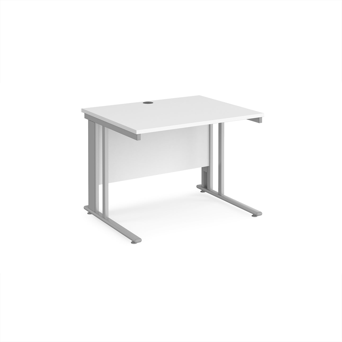 Maestro 25 cable managed 800mm deep desk - MCM10SWH